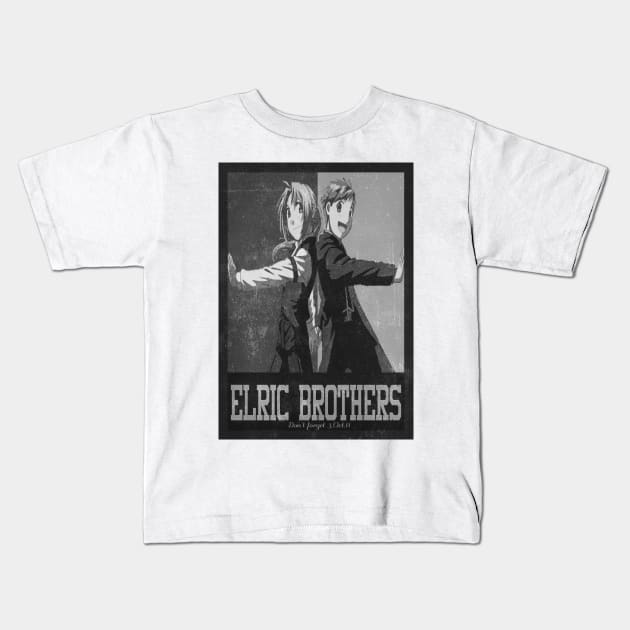 The Elric Brothers.....Don't Forget 3.oct.11 Kids T-Shirt by kurticide